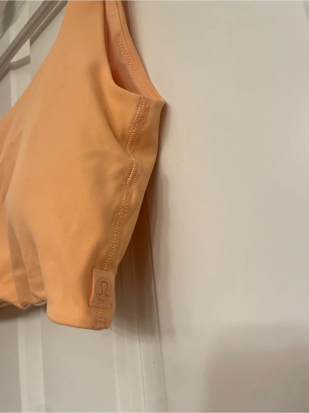Lululemon Bend This Scoop and Square Bra Peach Bellini PCHB S/M